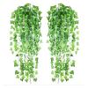 12PCS 2.0M Artificial Ivy Garland, Fake Hanging Vine with Green Leaves for Wedding, Home & Party Decoration view 4