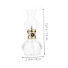 2pcs Hurricane Oil Lamp Glass White Retro Lantern Xmas view 2