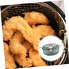 Japanese Style Stainless Steel Deep Frying Pot with Splash Design and Temperature Control Non Stick Tempura Fryer for Home Kitchen Green Pan for Oil Drainage and view 3