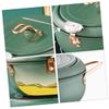 Japanese Style Stainless Steel Deep Frying Pot with Splash Design and Temperature Control Non Stick Tempura Fryer for Home Kitchen Green Pan for Oil Drainage and view 4