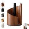 Mountain Paper Towel Holder Countertop with Natural Mango Wood Base & Sturdy Iron Holder - Effortless One-Hand Tearing for Jumbo & Mega Rolls, No Assembly Needed (Brown) view 1