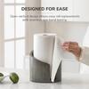 Mountain Paper Towel Holder Countertop with Natural Mango Wood Base & Sturdy Iron Holder - Effortless One-Hand Tearing for Jumbo & Mega Rolls, No Assembly Needed (Brown) view 3
