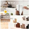 Mountain Paper Towel Holder Countertop with Natural Mango Wood Base & Sturdy Iron Holder - Effortless One-Hand Tearing for Jumbo & Mega Rolls, No Assembly Needed (Brown) view 4