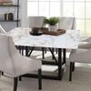 Yaohuai Marble Square Fitted Tablecloth, Marble Texture, Elastic Edge, Suitable for Catering and Kitchen, Fit for 44"x44" Square Table view 4