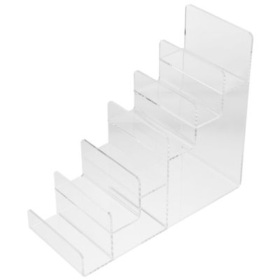 IDEANATEGRATE 6-tier Acrylic Trapezoidal Purse Display Stand for Jewelry