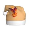 LIXLZH Phoenix Print Adult Unisex Christmas Hat Trim And Ball Festive For Xmas Party Holiday Headwear view 1