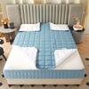 6-Sided Full Zipped Mattress Cover Customizable Quilted Mattress Slipcover Zip Up Bed Fitted Sheet Double/Single/King Topper Washable Anti-dust 360Total Encasement Protector(Color5,90x190x30cm) view 2