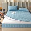 6-Sided Full Zipped Mattress Cover Customizable Quilted Mattress Slipcover Zip Up Bed Fitted Sheet Double/Single/King Topper Washable Anti-dust 360Total Encasement Protector(Color5,90x190x30cm) view 3