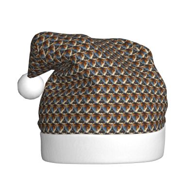 LIXLZH Beautiful Eiffel Tower Paris Print Adult Unisex Christmas Hat Trim And Ball Festive For Xmas Party Holiday Headwear