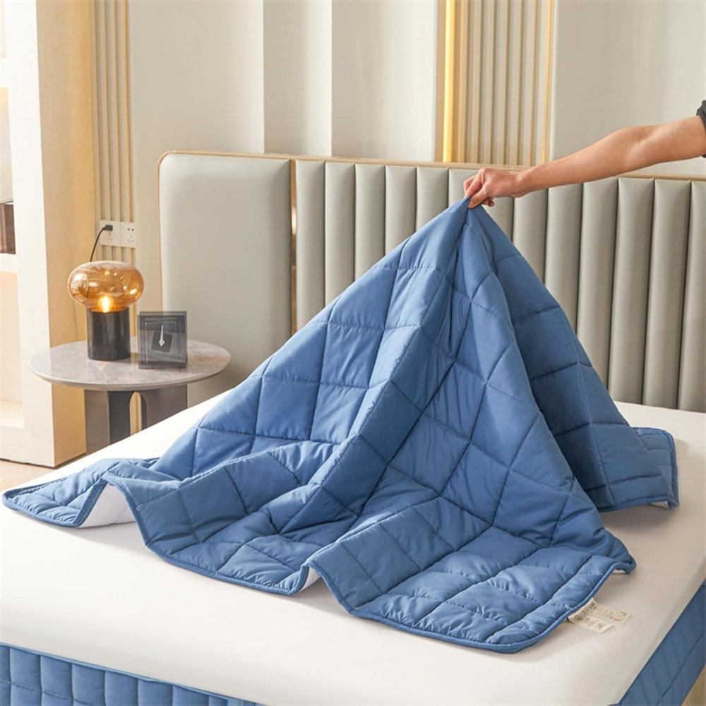 6-Sided Full Zipped Mattress Cover Customizable Quilted Mattress Slipcover Zip Up Bed Fitted Sheet Double/Single/King Topper Washable Anti-dust 360Total Encasement Protector(Color3,160x190x20cm)