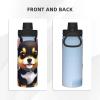 18oz Sports Insulated Water Bottle,Card Love Fancy Puppy Stainless Steel Travel Thermal Mug With Handle,Reusable Leak Proof Sports Insulated Kettle view 3