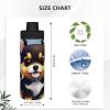 18oz Sports Insulated Water Bottle,Card Love Fancy Puppy Stainless Steel Travel Thermal Mug With Handle,Reusable Leak Proof Sports Insulated Kettle view 4