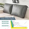 WAGHW Large Reading Pillows 23/27/31/35/39inch Replacement Headboard Pillow Comfort Lumbar Backrest Support Pillow Extra Large Decorative Wall Cushion for Bed/Couch(B,35x17x5in) view 3