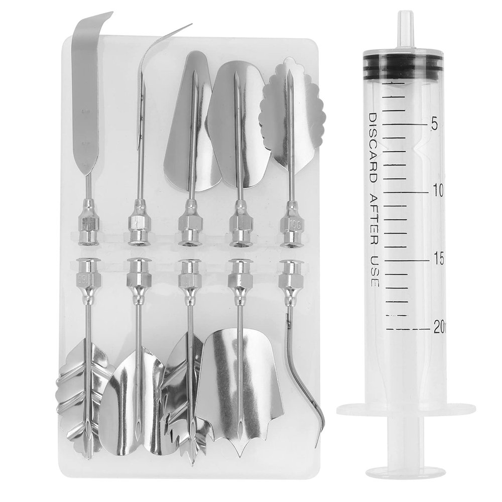 CHICIRIS Cake Decorating Tips Icing Piping Cream Syringe Tool Set Suitable for Family Use EcoFriendly Material Stainless Steel + Plastic