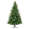 7ft Artificial Christmas Tree, Premium PE+PVC Unlit Tree with Hinged Design & Dense Realistic Branches, Classic Green (7FT) view 2