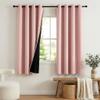 NICETOWN Peach Pink 100% Blackout Curtains for Bedroom 63 Inch Length view 1