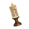 Whltzf Portable Snow Globes LED Desk Night Light Shape Swirling Glitter Christmas Lamp Decoration for Party Shape Swirling Glitter Lamp view 1