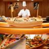 GRIPITHPY Japanese Wooden Sushi Boat Serving Tray-Sushi Tray Serving Boat Plate Decorative,Wood Sushi Serving Plate for Sashimi Serving,for Home,Party,Restaurant Sushi Presentation Tray view 1