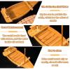GRIPITHPY Japanese Wooden Sushi Boat Serving Tray-Sushi Tray Serving Boat Plate Decorative,Wood Sushi Serving Plate for Sashimi Serving,for Home,Party,Restaurant Sushi Presentation Tray view 3