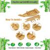 GRIPITHPY Japanese Wooden Sushi Boat Serving Tray-Sushi Tray Serving Boat Plate Decorative,Wood Sushi Serving Plate for Sashimi Serving,for Home,Party,Restaurant Sushi Presentation Tray view 4
