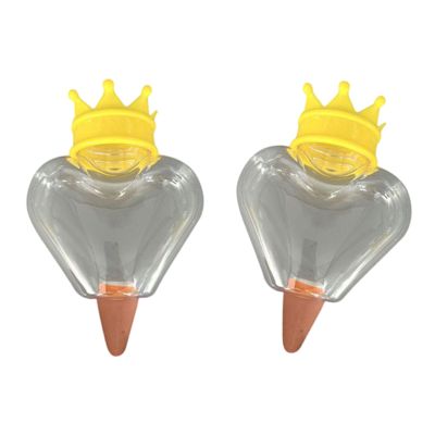 JINPIAOPIAO 2Pcs Heart Plant Watering Globes Watering Globes for Indoor Plant Flowers Outdoor Houseplant Watering Bulb Dripper