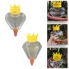 JINPIAOPIAO 2Pcs Heart Plant Watering Globes Watering Globes for Indoor Plant Flowers Outdoor Houseplant Watering Bulb Dripper view 2