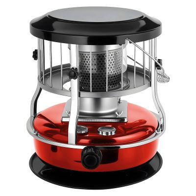 gihusrzx Portable Kerosene Heater & Stove, 9000 BTU, Non-Electric Indoor Outdoor Kerosene Radiant Heater for Camping, Hunting, Cooking, Home, Garage, and Emergency Preparedness Red B
