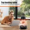gihusrzx Portable Kerosene Heater & Stove, 9000 BTU, Non-Electric Indoor Outdoor Kerosene Radiant Heater for Camping, Hunting, Cooking, Home, Garage, and Emergency Preparedness Red B view 3