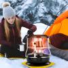 gihusrzx Portable Kerosene Heater & Stove, 9000 BTU, Non-Electric Indoor Outdoor Kerosene Radiant Heater for Camping, Hunting, Cooking, Home, Garage, and Emergency Preparedness Red B view 4