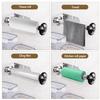 NUOBESTY Stainless Steel Paper Towel Holder Vertical Kitchen Organizer Multi-Functional Cling Wrap Storage Bathroom Accessories Easy-Clean Stylish Rack view 4