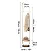ocpcrn Hall Tree Stand Modern creative coat rack home metal floor-standing marble base living room bedroom corridor porch Freestanding Coat Rac view 2