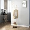ocpcrn Hall Tree Stand Modern creative coat rack home metal floor-standing marble base living room bedroom corridor porch Freestanding Coat Rac view 4