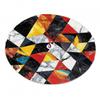 36 Inch Christmas Tree Skirts, Festive Xmas Decorations for Indoor Outdoor Use, Modernity of Triangular Tile Mosaic Christmas Tree Mat for Festival Celebrations view 1