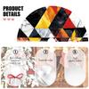 36 Inch Christmas Tree Skirts, Festive Xmas Decorations for Indoor Outdoor Use, Modernity of Triangular Tile Mosaic Christmas Tree Mat for Festival Celebrations view 3