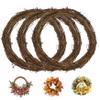 3PCS 14 Inch Natural Grapevine Wreath Ring, DIY Craft Base for Seasonal Decor, Christmas Wreath Form for Front Door view 1
