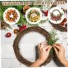 3PCS 14 Inch Natural Grapevine Wreath Ring, DIY Craft Base for Seasonal Decor, Christmas Wreath Form for Front Door view 4