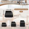 uxcell Bed Risers, Square Heavy Duty Stackable Lift Block to 1 Inch Plastic Furniture Risers for Desk, Chair, Table, Sofa Legs, Washing Machine, Refrigerator, Black view 2