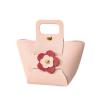 LumaGrove Favour Boxes 10pcs Leather Bags Flower Packaging Bag Wedding Favour Candy Box Mini Handbag(Pink) view 1