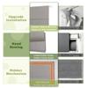BERISSA No Drill No Tools Blackout Roman Shades,53" W x 64" H,Oatmeal view 4