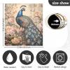 ALAZA Peacock Peony Flower Floral Dishwasher Magnet Cover Sticker Decorative Refrigerator Magnet Panel Decal Cover for Home Kitchen Appliance Decor view 3