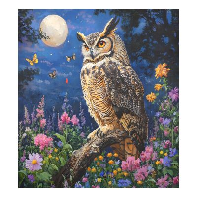 ALAZA Butterfly Owl Flower Moon Dishwasher Magnet Cover Sticker Decorative Refrigerator Magnet Panel Decal Cover for Home Kitchen Appliance Decor