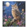ALAZA Butterfly Owl Flower Moon Dishwasher Magnet Cover Sticker Decorative Refrigerator Magnet Panel Decal Cover for Home Kitchen Appliance Decor view 1