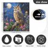 ALAZA Butterfly Owl Flower Moon Dishwasher Magnet Cover Sticker Decorative Refrigerator Magnet Panel Decal Cover for Home Kitchen Appliance Decor view 3
