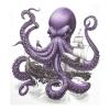 ALAZA Kraken Boat Dishwasher Magnet Cover Sticker Decorative Refrigerator Magnet Panel Decal Cover for Home Kitchen Appliance Decor view 1
