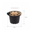 3pcs/lot Reusable Refillable Coffee Capsule FiltersCompatible For Nespresso Filter Pod With Stainless Steel Mesh Kitchen Coffee Cup(3pcs black) view 2