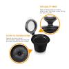 3pcs/lot Reusable Refillable Coffee Capsule FiltersCompatible For Nespresso Filter Pod With Stainless Steel Mesh Kitchen Coffee Cup(3pcs black) view 3