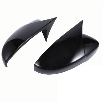 HYAWVCBL Wing Mirror Cap for Passat 2009 2010 2011 2012 2013 2014 2015 2016 2017 2018 Black Door Side Wing Rearview Mirror Ox Horn Cap Car Car Mirrors