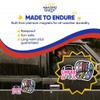 Breast Cancer Magnets - Football Magnets - Cheer for The Cure - 2 Pack Sticks to Fridges, Lockers, Toolboxes & More - Made in USA - AQM9885 view 3