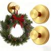 Cup Wreath Hanger for Front Door & Glass - Heavy Duty No-Drill Hooks for Christmas, Thanksgiving & Halloween Decorations view 1