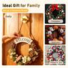 Cup Wreath Hanger for Front Door & Glass - Heavy Duty No-Drill Hooks for Christmas, Thanksgiving & Halloween Decorations view 4
